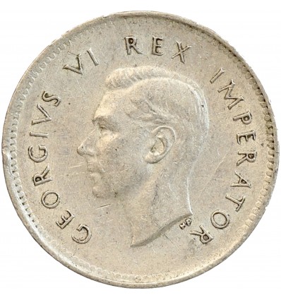 3 Pence Georges VI - Afrique du Sud Argent