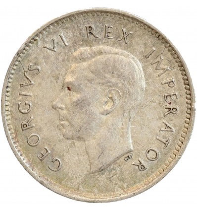 3 Pence Georges VI - Afrique du Sud Argent