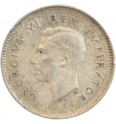 3 Pence Georges VI - Afrique du Sud Argent