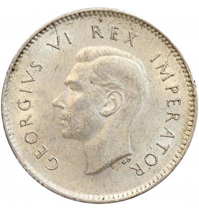 3 Pence Georges VI - Afrique du Sud Argent