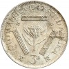 3 Pence Georges VI - Afrique du Sud Argent