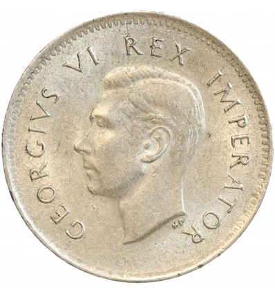 3 Pence Georges VI - Afrique du Sud Argent