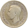 2 Shillings Georges VI - Afrique du Sud Argent