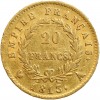 20 Francs Napoléon Ier Tête Laurée Revers Empire