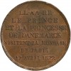 Module de 2 Francs Visite Christian Frédéric du Danemark Bronze