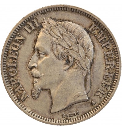 2 Francs Napoléon III Tête Laurée