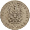 5 Marks Frederic Ier - Allemagne Bade Argent