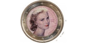 2 Euros Colorisée - Grace Kelly