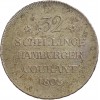 32 Schilling - Allemagne Hambourg Argent