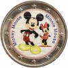 2 Euros Colorisée - Mickey Mouse