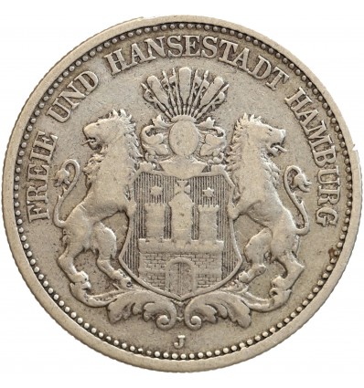 2 Marks - Allemagne Hambourg Argent