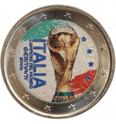 2 Euros Colorisée - Coupe du Monde 2006