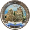 2 Euros Colorisée - Saint Marin