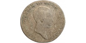 1/6 Thaler Frederic Guillaume III - Allemagne Prusse Argent