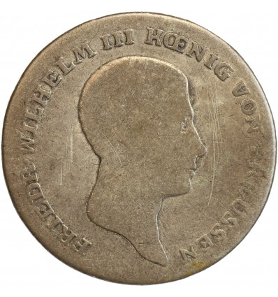 1/6 Thaler Frederic Guillaume III - Allemagne Prusse Argent