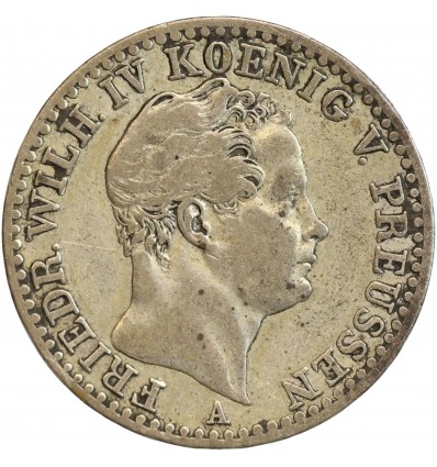 1/6 Thaler Frederic Guillaume IV - Allemagne Prusse Argent