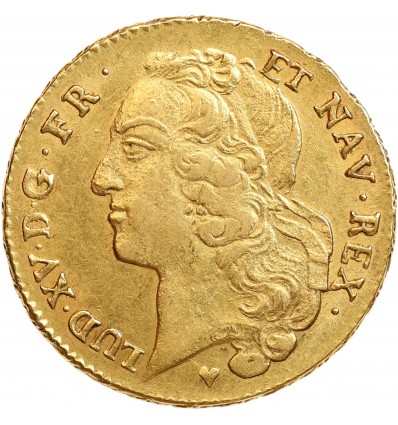 Double Louis d'Or au Bandeau - Louis XV