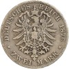 2 Marks Guillaume Ier - Allemagne Prusse Argent