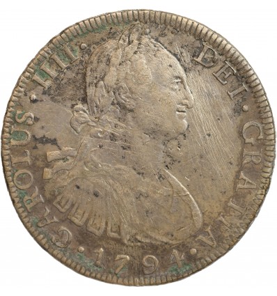 8 Reales Charles IV - Bolivie Argent