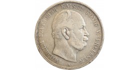 5 Marks Guillaume Ier - Allemagne Prusse Argent