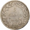 5 Francs Louis-Philippe Ier Tête Nue Tranche En Creux