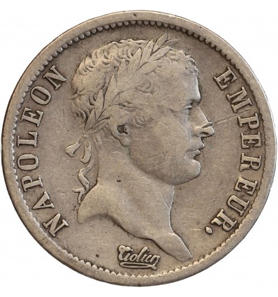 2 Francs Napoléon Ier Tête Laurée Revers Empire Premier Empire