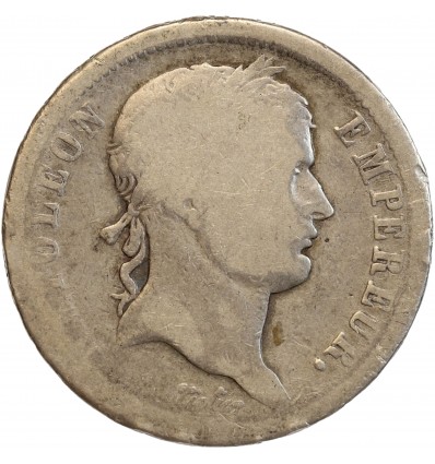 2 Francs Napoléon Ier Tête Laurée Revers Empire