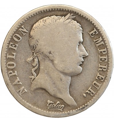 2 Francs Napoléon Ier Tête Laurée Revers Empire