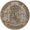 5 Pesetas Alphonse XII Espagne Argent