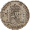 5 Pesetas Alphonse XII Espagne Argent