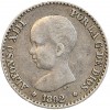 50 Centimes Alphonse XIII - Espagne Argent