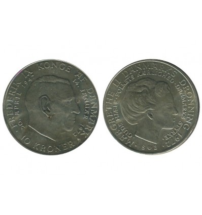 10 Couronnes Danemark Argent