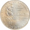 1 Dollar Jeux Para-Olympiques d'Atlanta Etats - Unis Argent