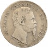 1 Lire Victor Emmanuel II 2ème type Italie Argent - Emilie-Romagne