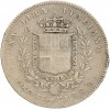 1 Lire Victor Emmanuel II 2ème type Italie Argent - Emilie-Romagne