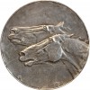 Médaille Equestre en Bronze Argenté