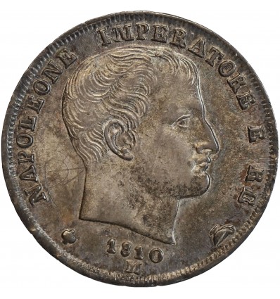 1 Lire Napoléon Imperator - Italie Occupation Française Argent