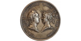Médaille en Argent - Mariage de Louis XV et Marie Leszczynska