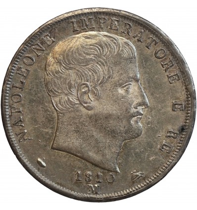 2 Lires Napoléon Imperator - Italie Occupation Française Argent