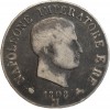 5 Lires Napoleon Imperator Italie Argent - Occupation Française