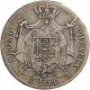 5 Lires Napoleon Imperator Italie Argent - Occupation Française