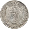 5 Lires Napoleon Imperator Italie Argent - Occupation Française