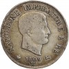 5 Lires Napoleon Imperator Italie Argent - Occupation Française