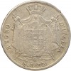 5 Lires Napoleon Imperator Italie Argent - Occupation Française