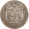 5 Lires Napoleon Imperator Italie Argent - Occupation Française