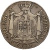 5 Lires Napoleon Imperator Italie Argent - Occupation Française