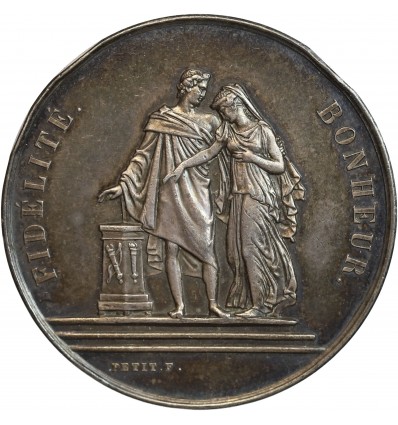 Médaille de Mariage - Fidélité et Bonheur