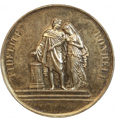 Médaille de Mariage - Fidélité et Bonheur