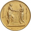 Médaille en Argent Doré - Amour et Mariage