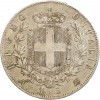 5 Lires Victor Emmanuel II Italie Argent - Italie Réunifiée